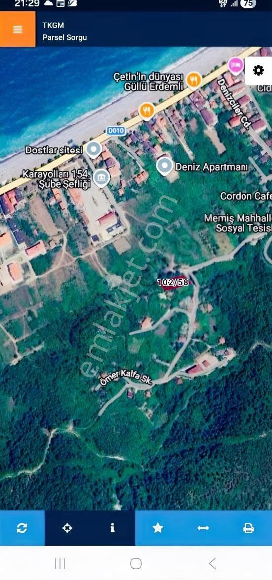 Full Deniz Manzaralı Satılık Arsa 1439 M2 Memiş Mahallesi - Görsel 6