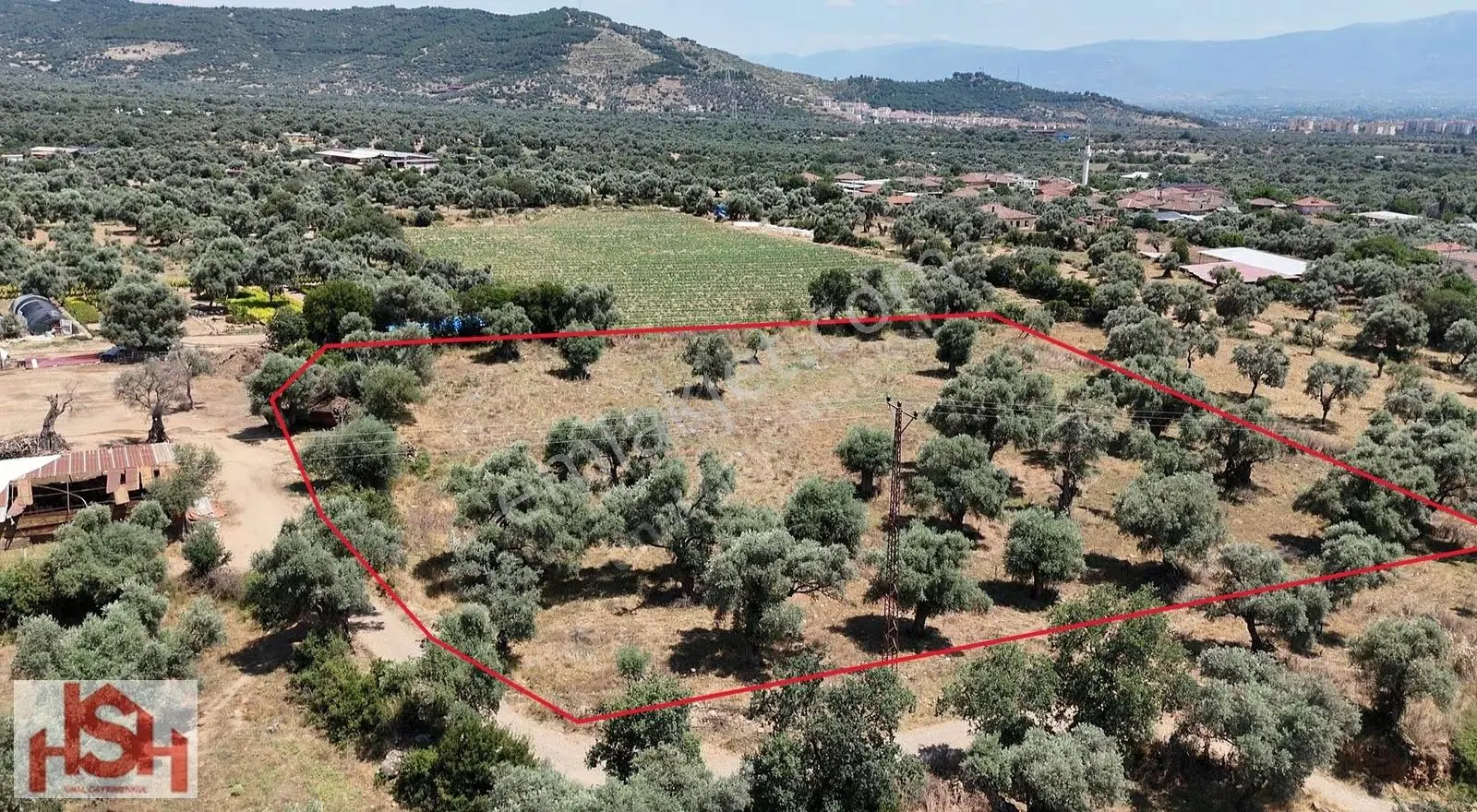 Mursallı'da Ödemişe ''4 Km'' Tabak Gibi Arsa.