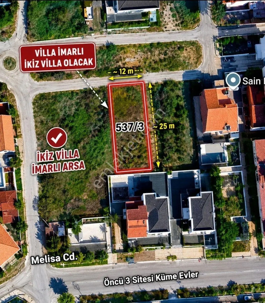 Kuşadası Soğucak'ta İki Villalık İmarlı Eşsiz Yatırım Fırsatı - Görsel 2