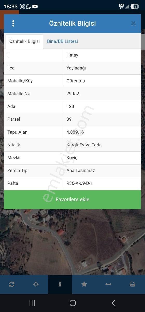 Görentaşta Yola Sıfır 4 Dönüm Kargir Ev Ve Tarla - Görsel 2