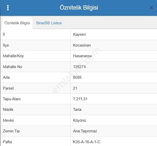 Kayseri Hasanarpa'da Yatırımlık Tarla - Görsel 2