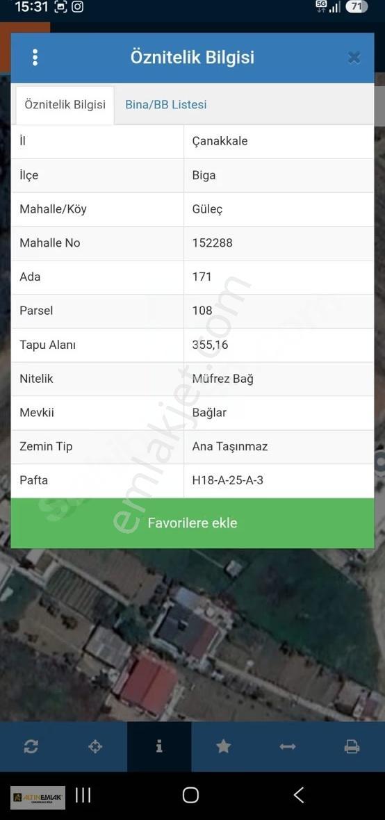 Biga Güleçköy'de Satılık Yapı Kayıtlı 2 Adet Ev Ve Arsası - Görsel 18