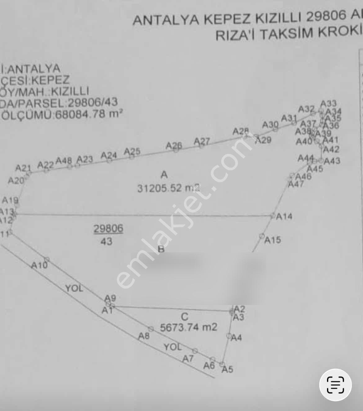 Kızıllı'da Asvalt Yola Sıfır Tek Hissedarlı 36879 M2 Tarla - Görsel 15