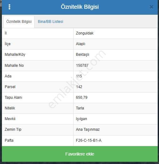 Zonğuldak Ereğli Alaplı İlçesi Bektaşlı Köyünde 650m Fıdıklık - Görsel 2