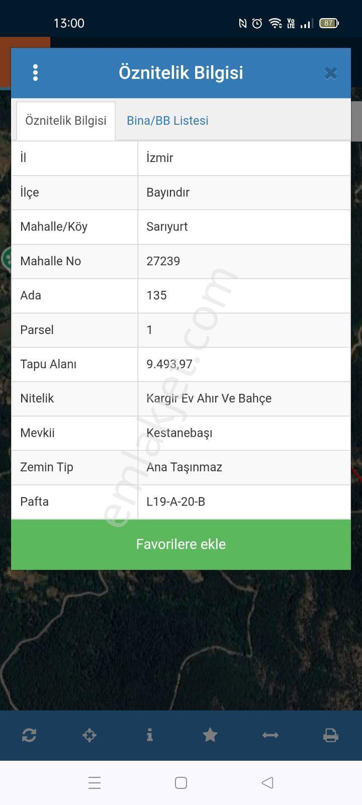 Sarıyurt Yaylasında 9.493 M² Bahçe