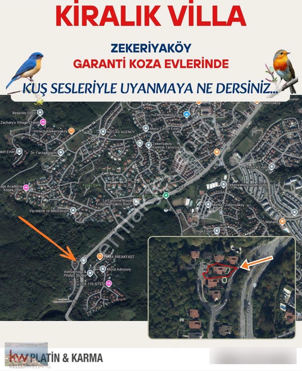 Zekeriyaköy'de Müstakil Villa Keyfi...