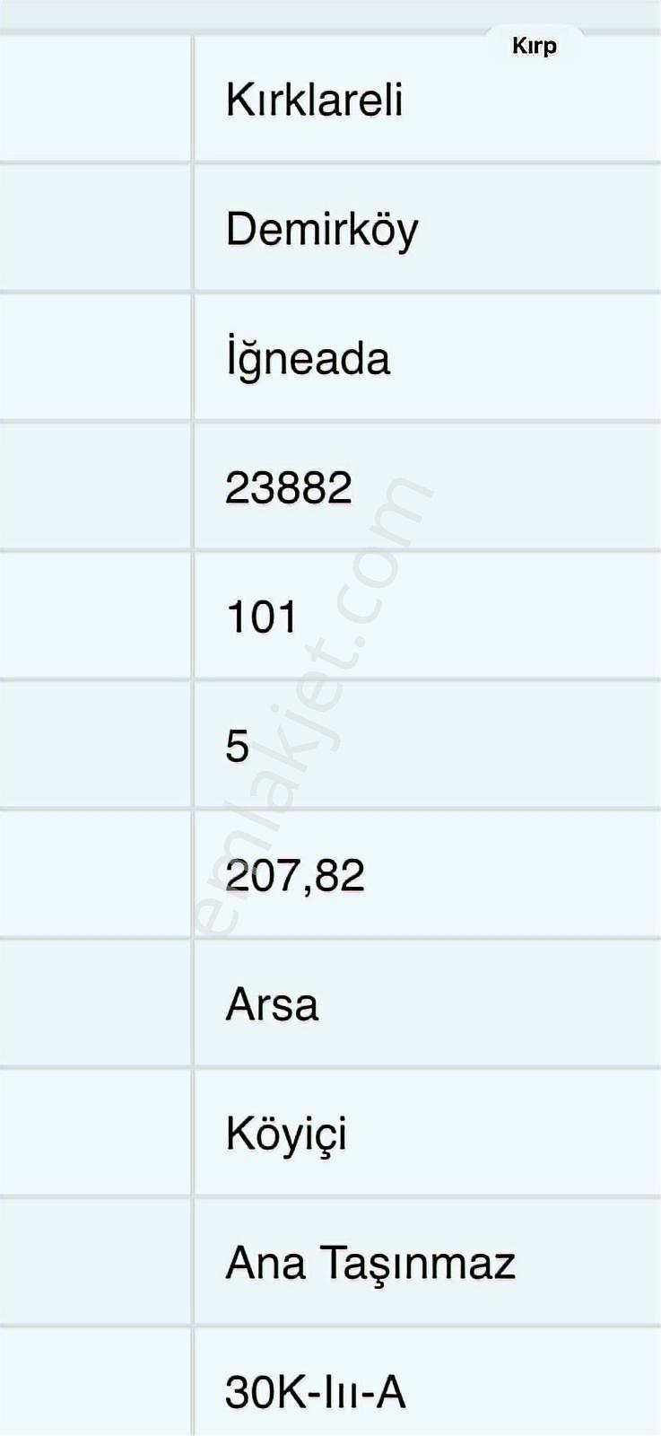 İğneada'da Konut İmarlı Satılık 413.84 M2 Arsa - Görsel 12