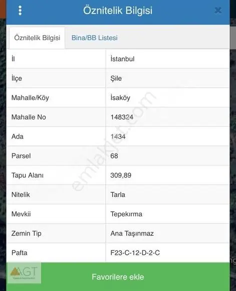 Agt'den Şile İsaköy Mahallesinde 309m2 Satılık Arsa - Görsel 2