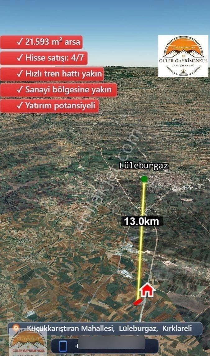 Lüleburgaz Küçükkarıştıran Satılık Tarla Hisse - Görsel 2