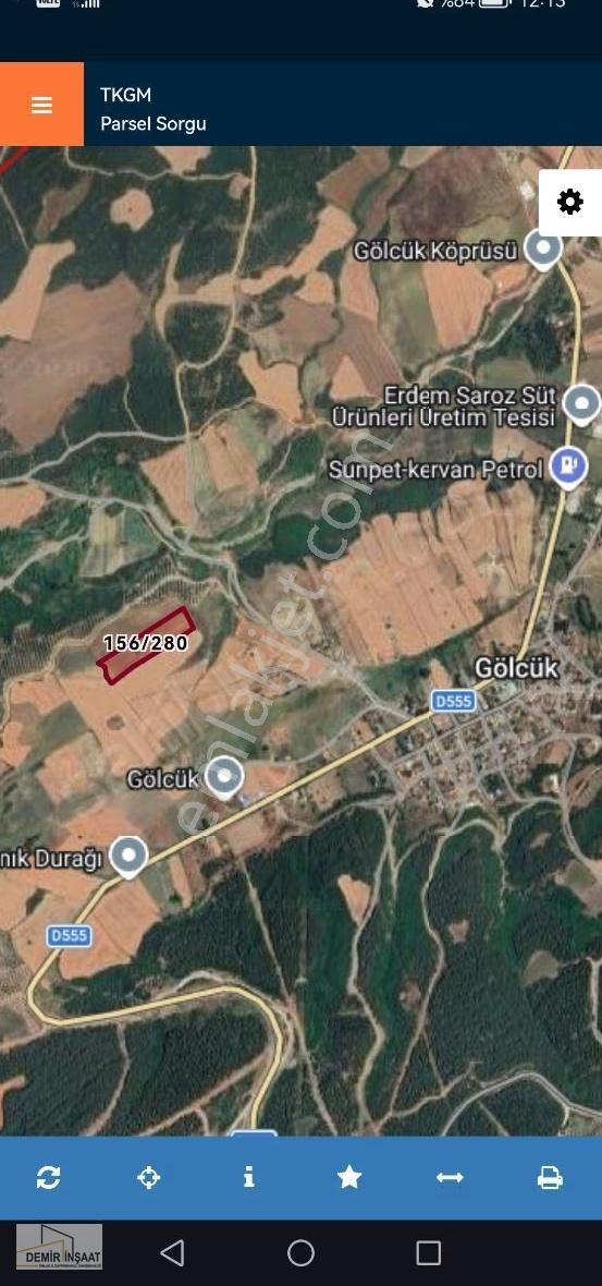 Demir Emlak Gayrimenkul Tekirdağ Şarköy Den Acil Satılık Tarla - Görsel 2