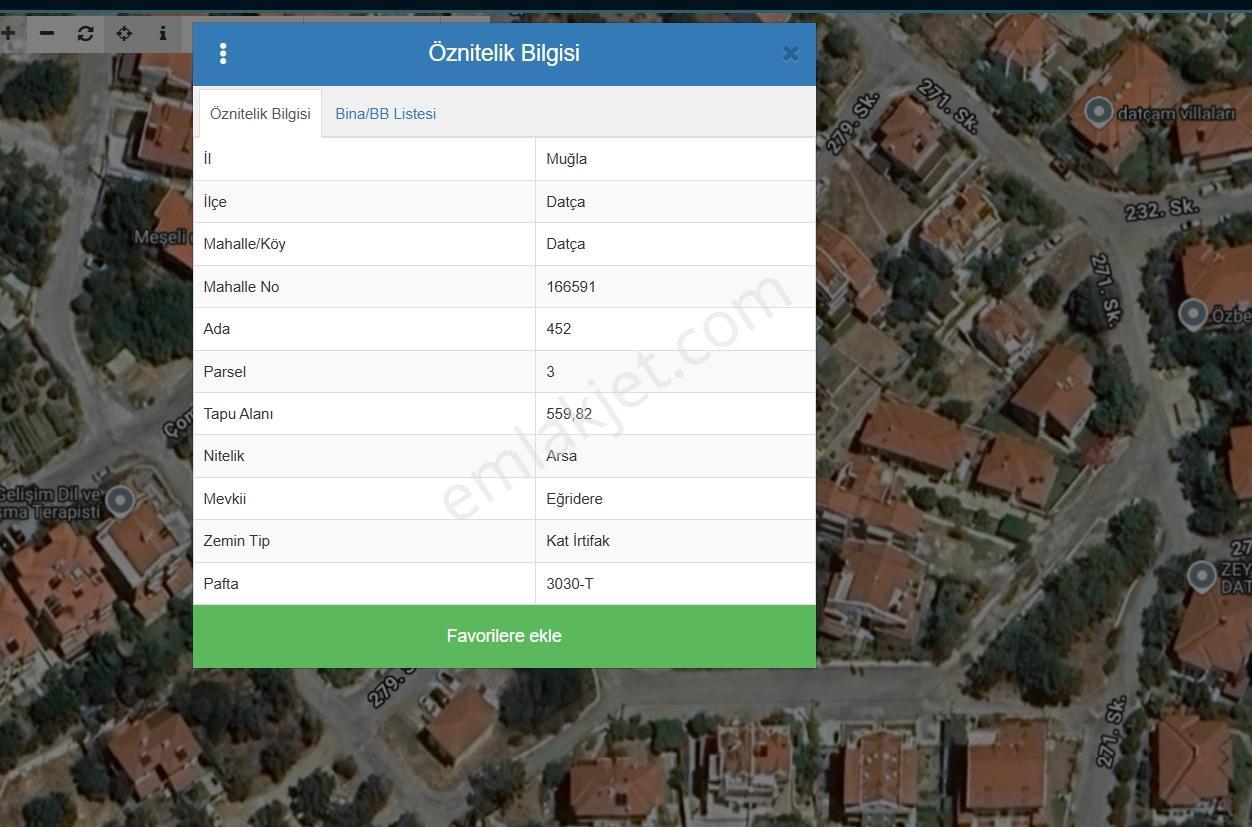 Borsem Ege - Datça Merkezde Satılık 280 M² Konut İmarlı Arsa - Görsel 4