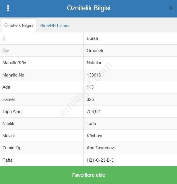 Orhaneli Nalınlar Köy İçi Tek Tapu 754m² Satılık Arazi - Görsel 3