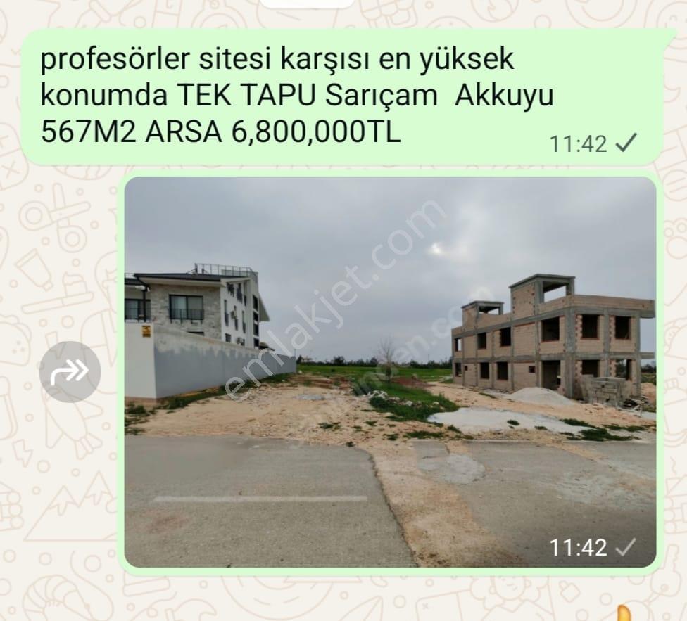 Sarıçam *çarkıpare* Villa İmarlı 351m2 Düz Arsa 4,100,000tl Pazarlıksız Ve * Çınarlı*daki Arsalar - Görsel 10