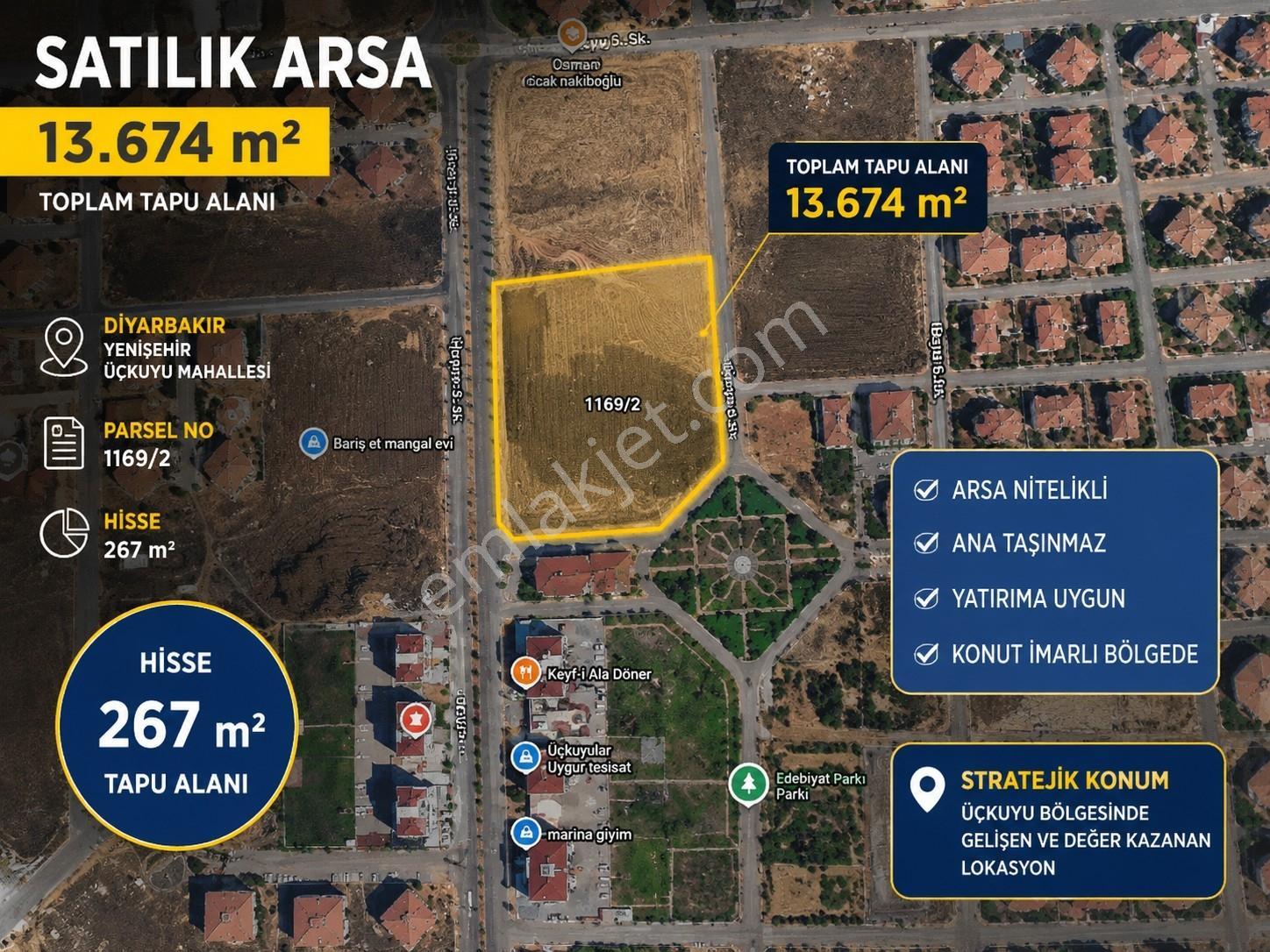Üç Kuyuda Satılık Arsa (1169/2)