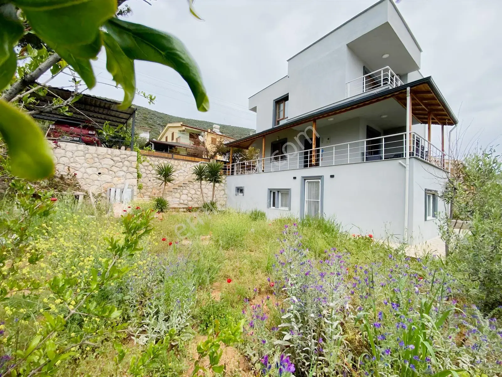 Akbükte Deniz Ve Doğa Manzaralı Satılık 5+2 Müstakil Villa - Görsel 5