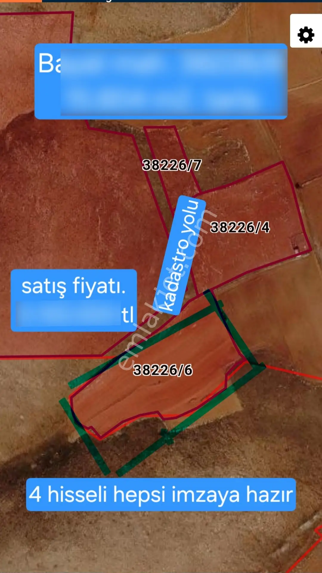 Bayat Mah. M2 Si 325 Tl' 15.804 M2 Satılk Tarla