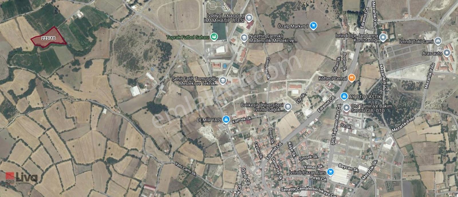 Liva'dan İvrindi Sakarya Mah. Satılık 10.954 M² Tarla - Görsel 5