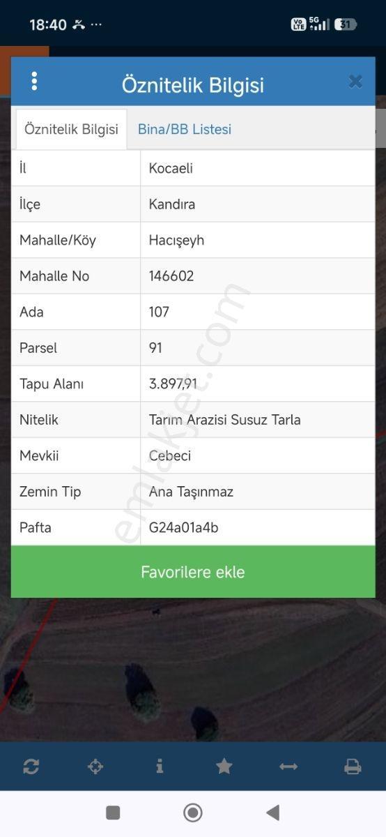 Kandıra Hacışeytte 3.900 M2 Resmi Yol Müstakil Tapu İçnde Ev Var - Görsel 9