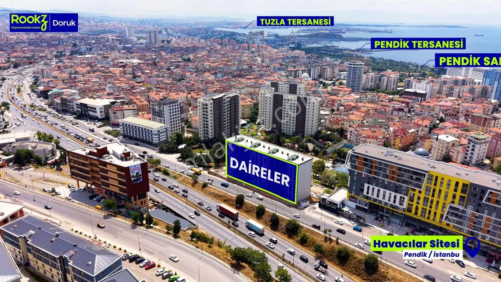 Tavşantepe Metro Karşısı E-5 Cepheli Deniz Manzaralı 2+1