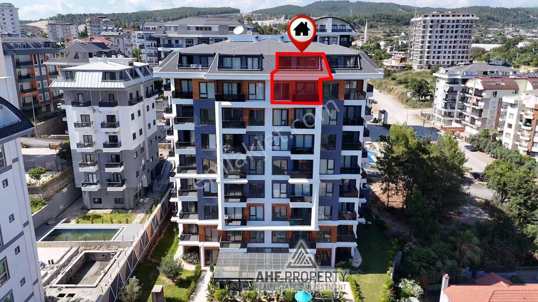 Alanya Avsallarda Satılık Lüks 3+1 Amerikan Mutfak Dubleks