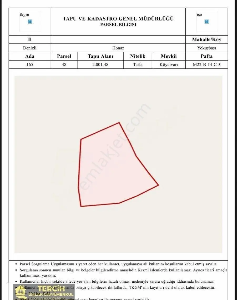 Yokuşbaşında Gelecek Vadeden Yatırımlık Tarla 2000 M² - Görsel 3
