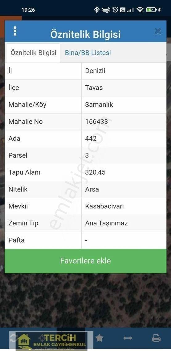 Tavas Samanlık Anayol Arkası 410 M2 2 Kat İmarlı Arsa - Görsel 2