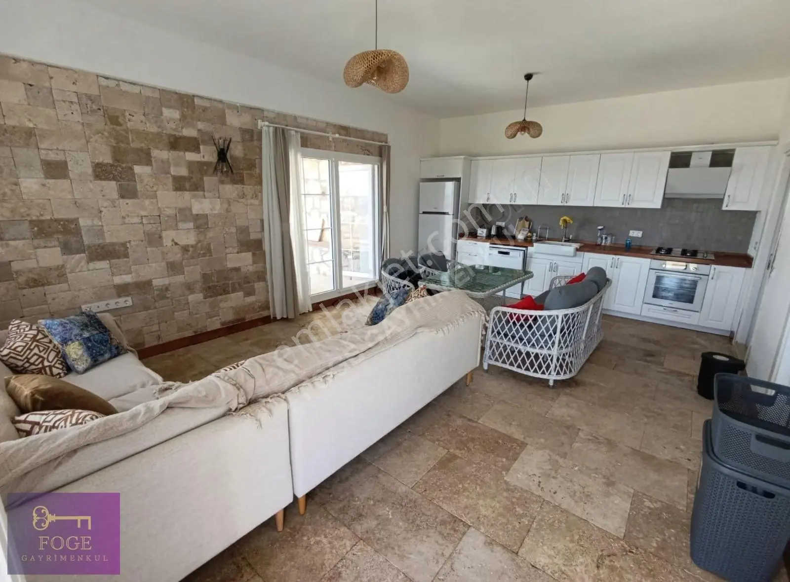 Hayat Foça'da Keyifli Yaşam Eşyalı Kiralık 1+1 Villa Katı - Görsel 4