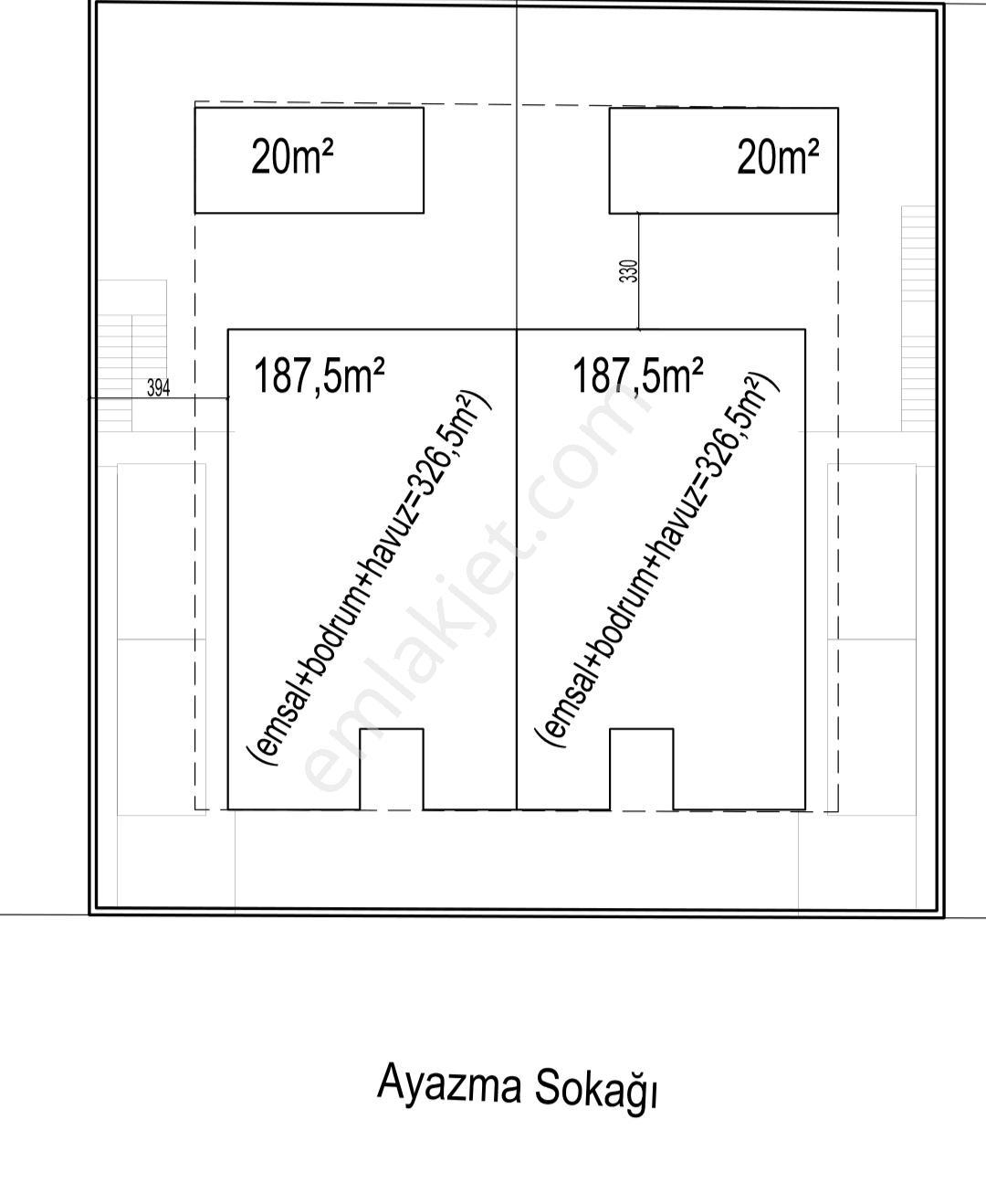 Tepeören De İkiz Villa Yapımına Uygun 633 M2 Villa İmarlı Arsa