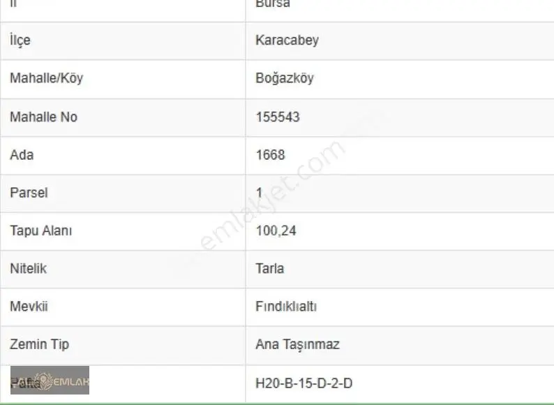 Karacabey Boğazköy'de 100m² Yatırımlık-ipoteklik Tarla - Görsel 3