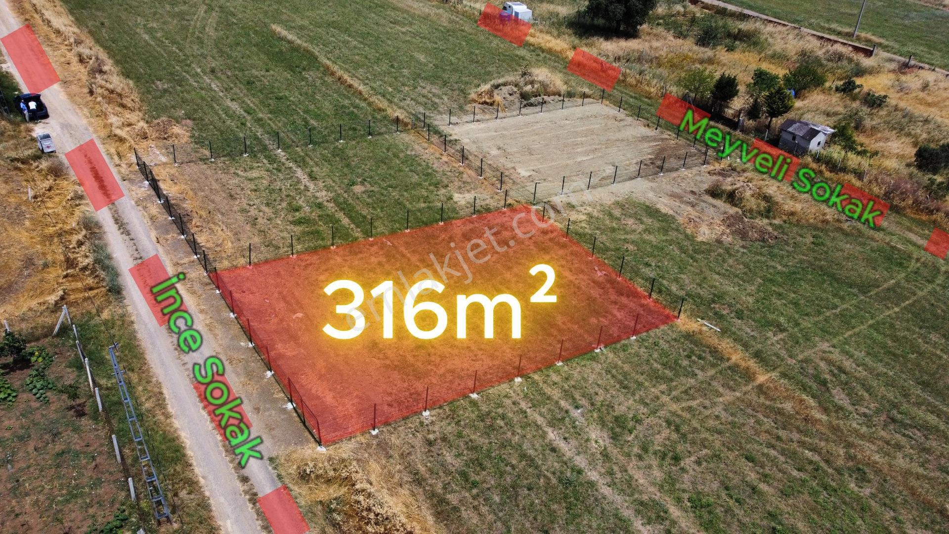 Çorlu Yenice'de Villa İmarlı Satılık Arsa 316m² 2.kat İmarlı