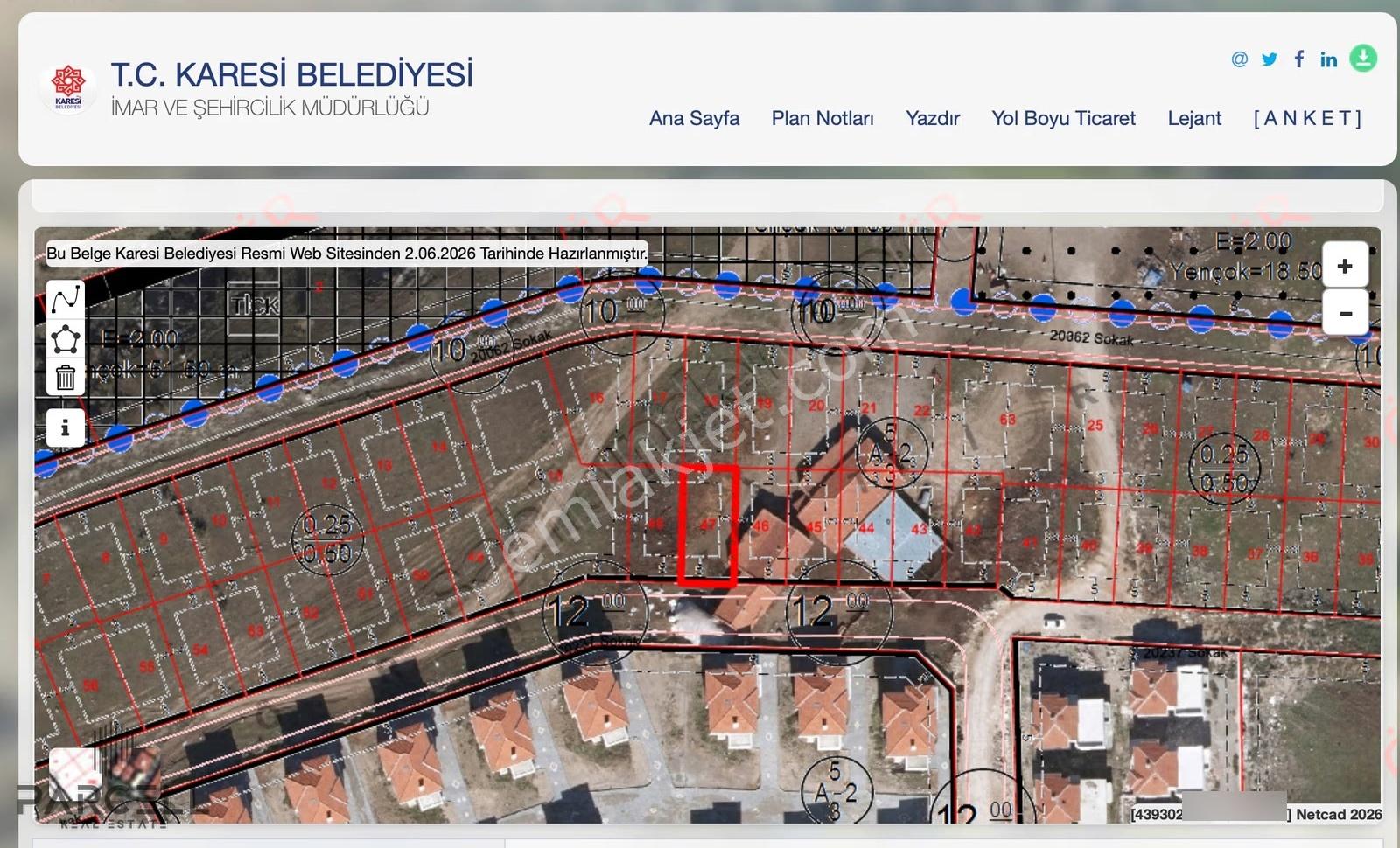 Balıkesir Karesi Kuva-i Milliye Mah. 220 M² Satılık İmarlı Arsa - Görsel 2