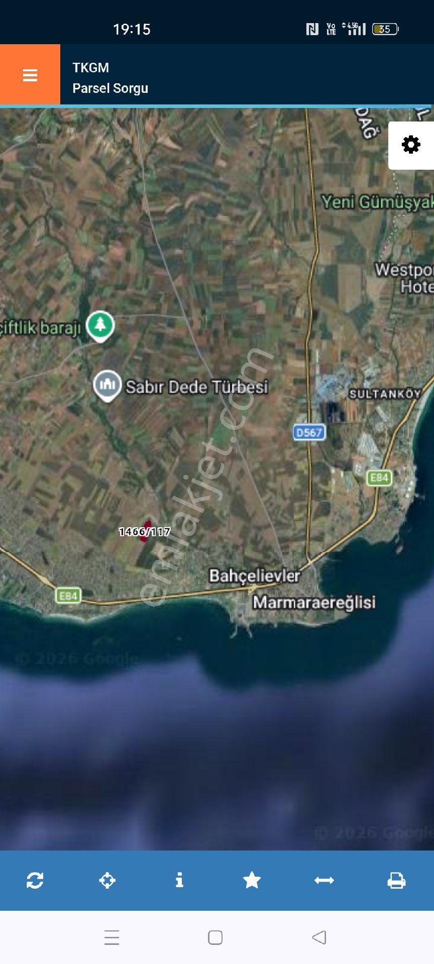 Tekirdağ Marmara Ereğlisi Dereağzı'nda Satılık 327 Metre Arsa Çatı Var Denize Yakın Yatırımlık - Görsel 3