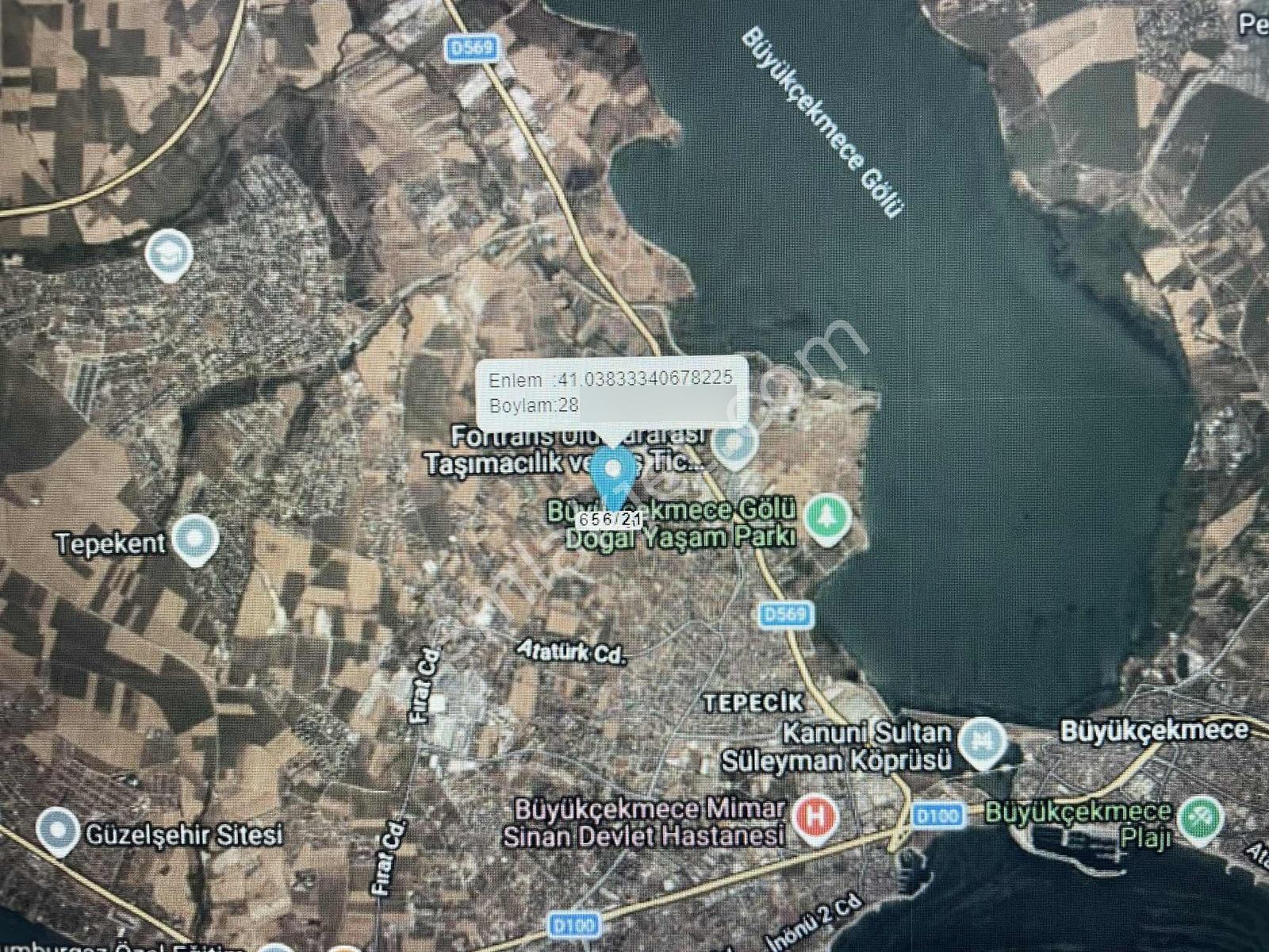 Büyükçekmece Tepecik Te Villa İmarlı Göl Manzaralı Arsa 510m2