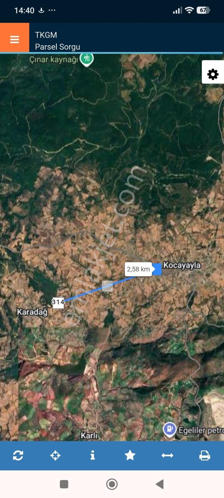 Kerim'den Satılık Çan Karadağ'da Yolu Suyu Olan Tarla - Görsel 3