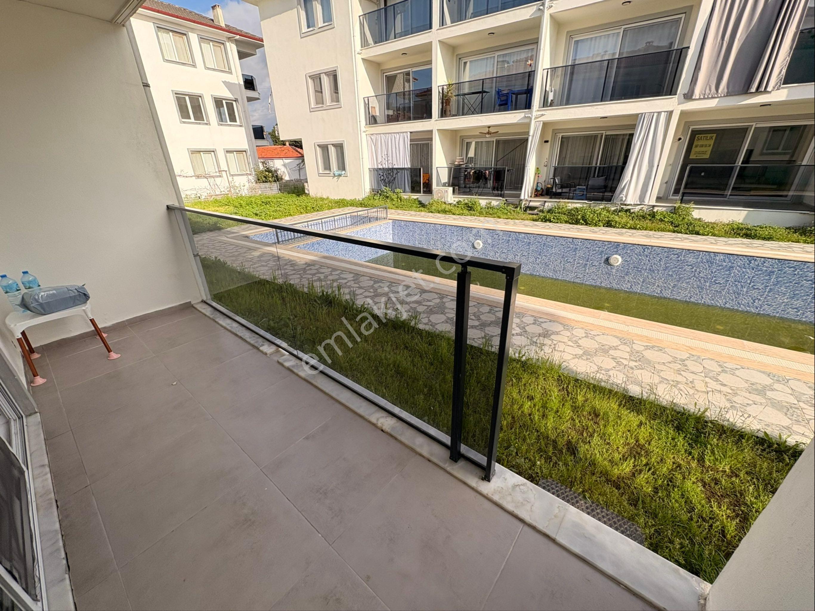 Ortaca Karaburun Da Satılık 1+1 Geniş Daire - Havuzlu Sitede | Müstakil Girişli - Görsel 8