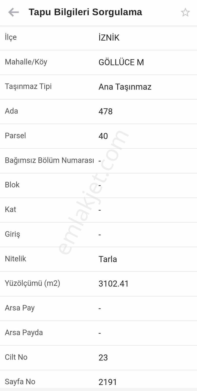 İznik Göllüce 3102 M2 Tek Tapu Göl Manzaralı Tarla - Görsel 13