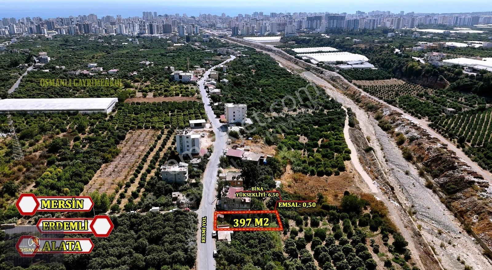 Erdemli Alata 3 Kata İmarlı 397 M2 Satılık Arsa