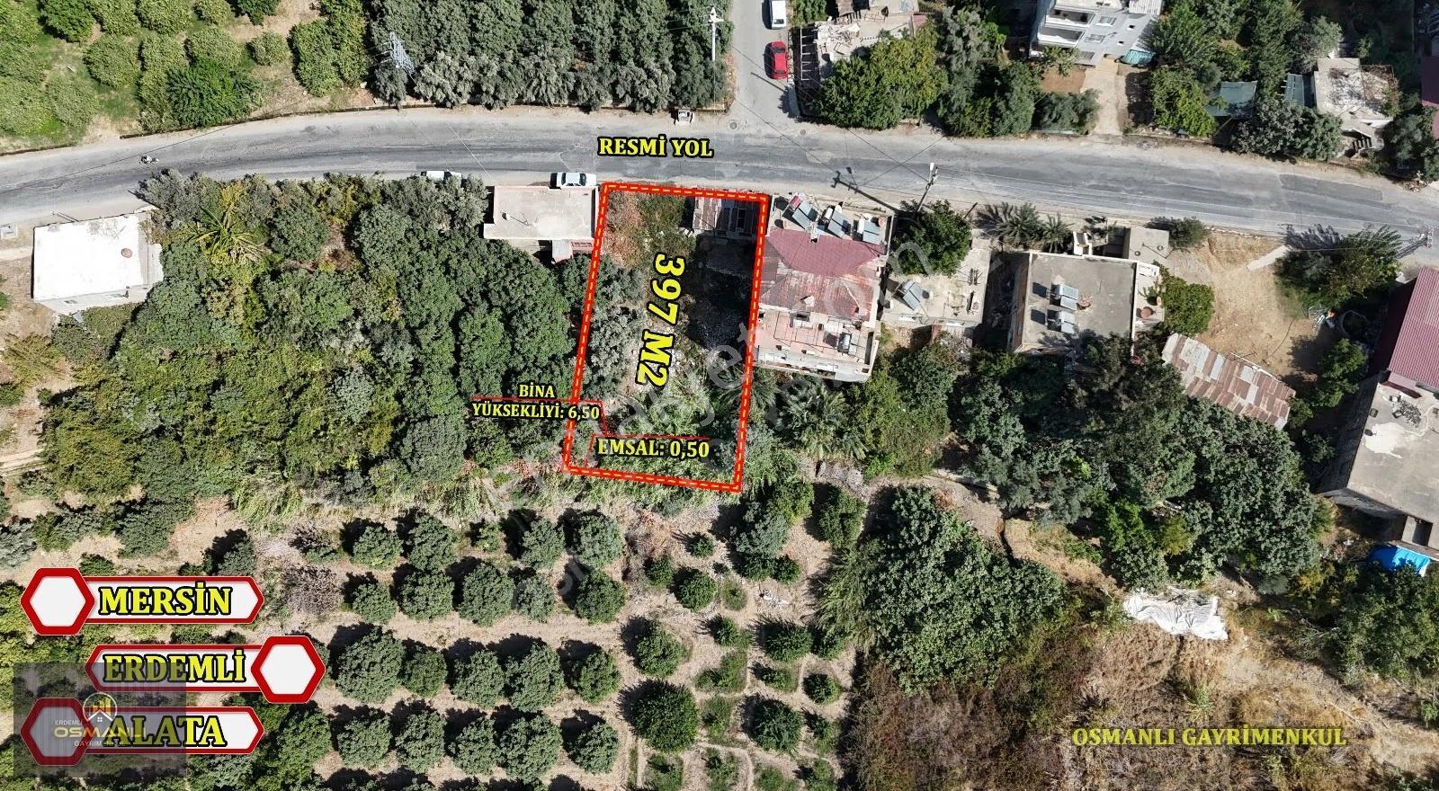 Erdemli Alata 3 Kata İmarlı 397 M2 Satılık Arsa - Görsel 3