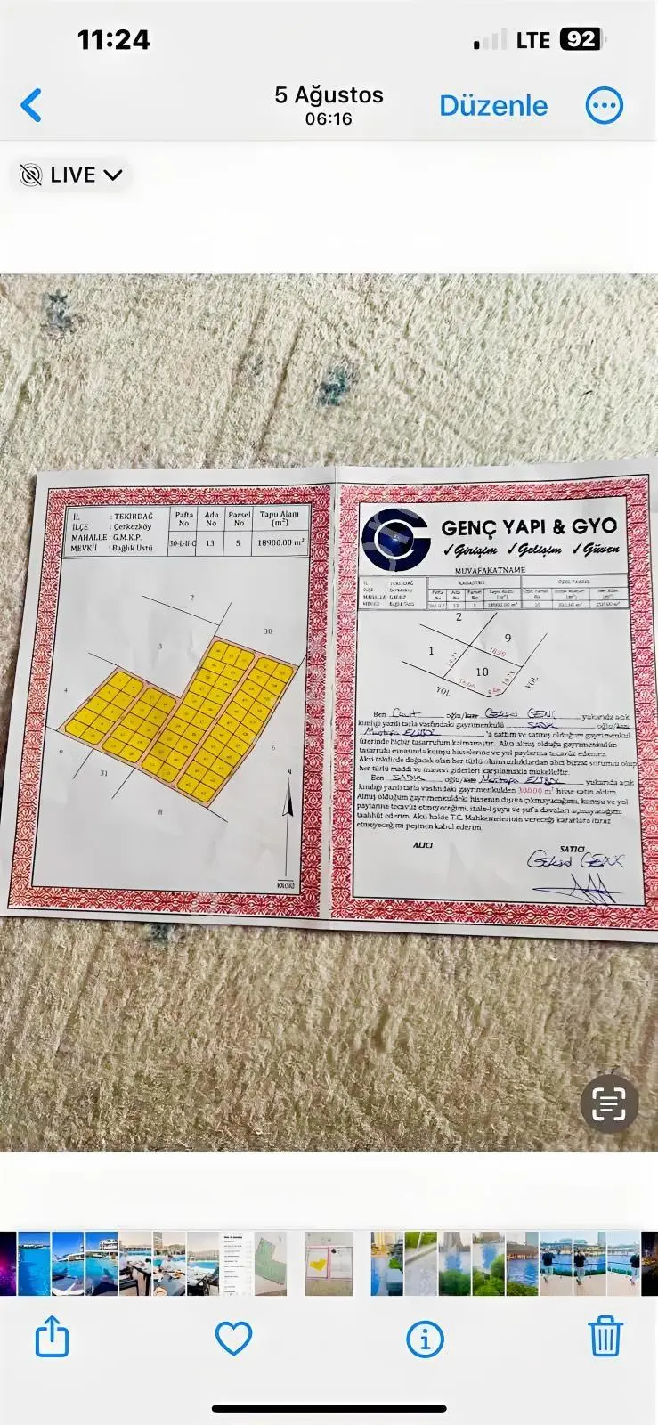 Çerkezköy Merkeze Yakın Çaplı Mauvakatnameli 300 M2 Arsa - Görsel 4