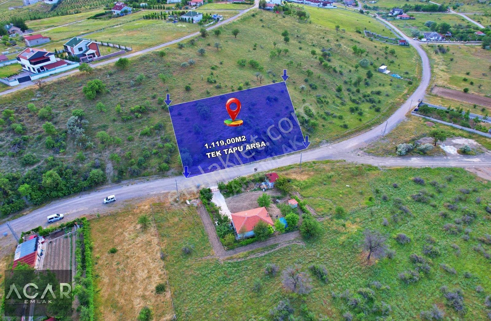 **acaremlak**bağlar Mevkinde 1,119m2 Tek Tapu Villa Arsası !! - Görsel 6