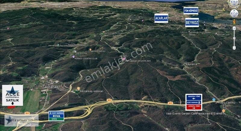 Beykoz Ali Bahadırda Riva Aksına Yakın Satılık Tarla - Görsel 4