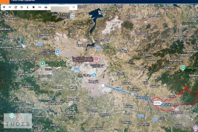 İnegöl Küçükyenice Asfalta 75 Mt Tek Tapu 2210 M² Satılık Tarla - Görsel 5