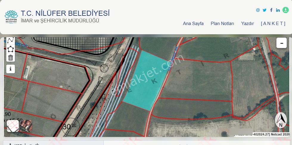 Kayapada Resmi Kadastro Yoluna Cephe 330m2 Kiralık Hobi Bahçesi - Görsel 24