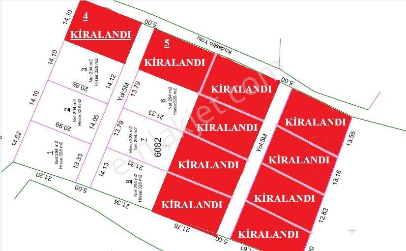 Kayapada Resmi Kadastro Yoluna Cephe 330m2 Kiralık Hobi Bahçesi - Görsel 21