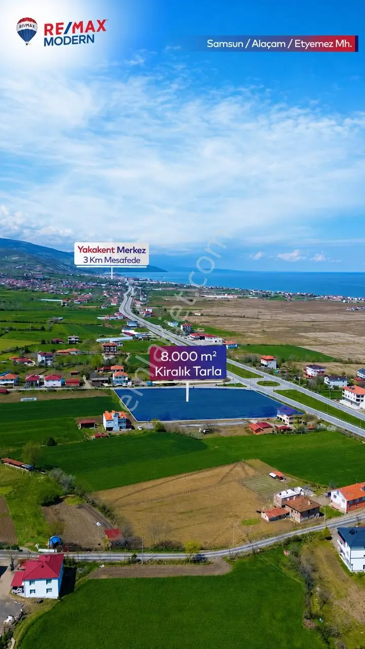 Bölgenin En Gözde Ticari Noktası 8 Dönüm Ana Yola Sıfır Arazi