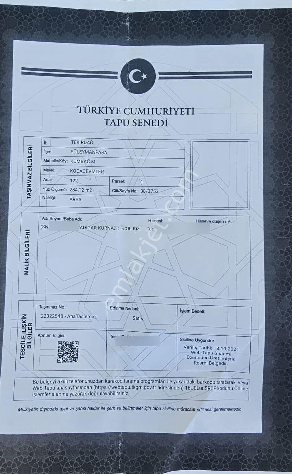 Tekirdağ Kumbağ Eşsiz Deniz Manzaralı Müstakil Ev
