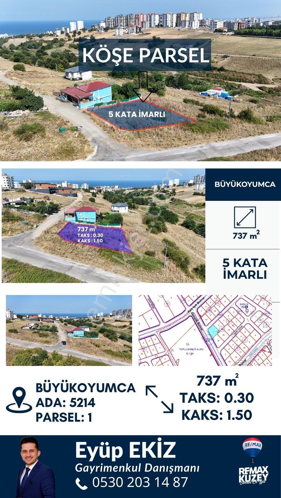 Büyükoyumca Da 5 Kata İmarlı Deniz Manzaralı Satılık Arsa - Görsel 5