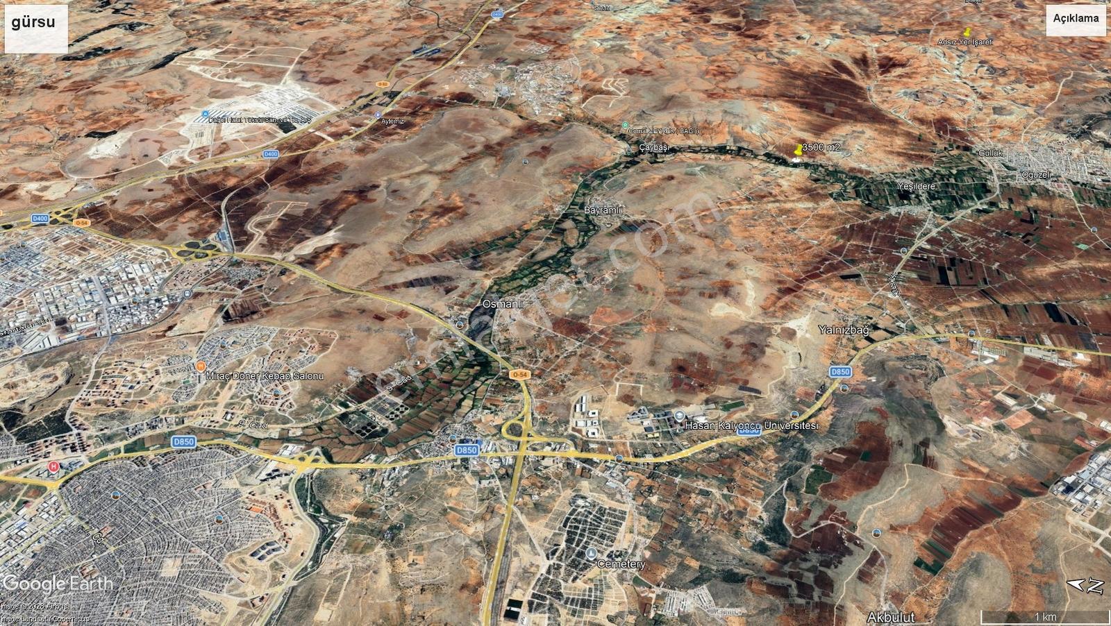 Gürsuda Asfalt Yola Sıfır Bağevine Uygun Mükemmel Konumda Arsa - Görsel 7