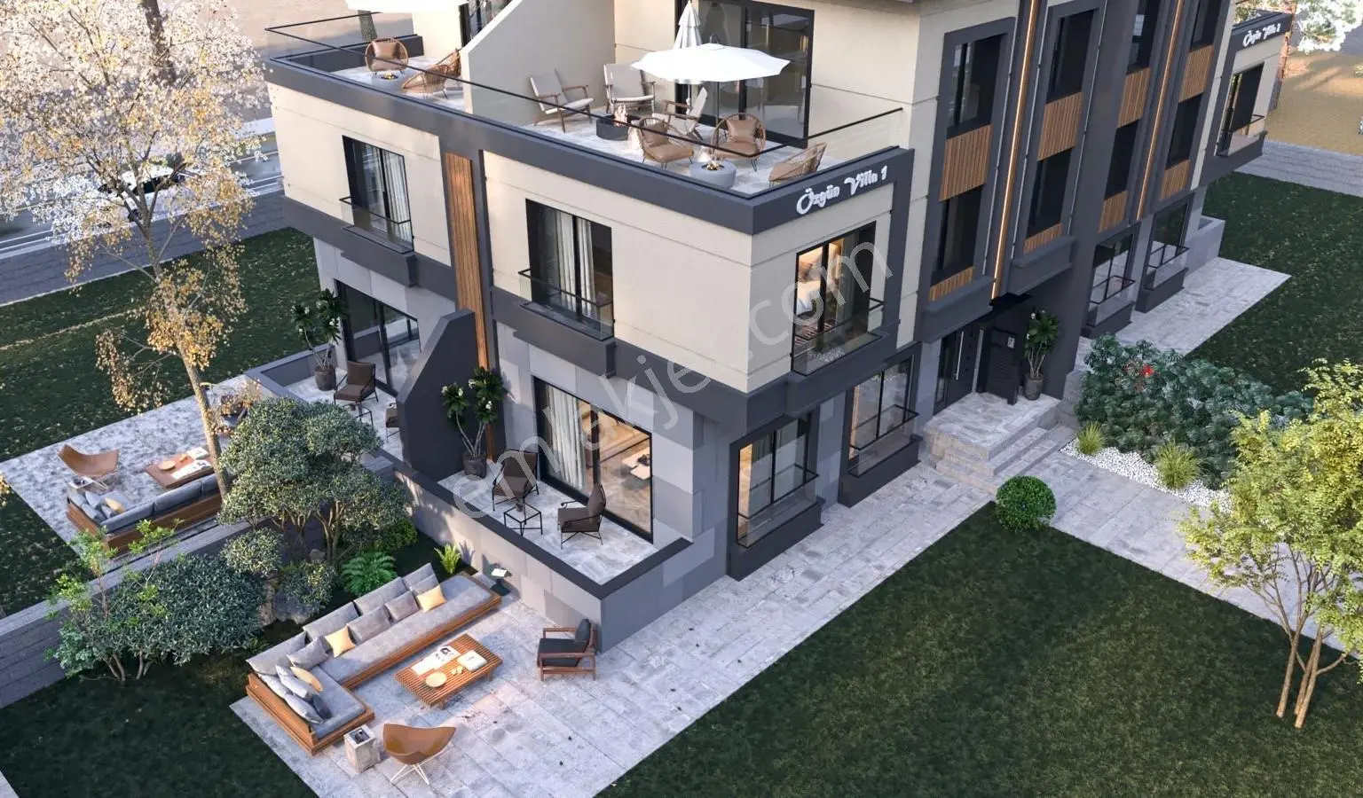 Karasu Aziziye Mah Ultra Lüks 3+2 Satılık Tripleks Villa. - Görsel 3