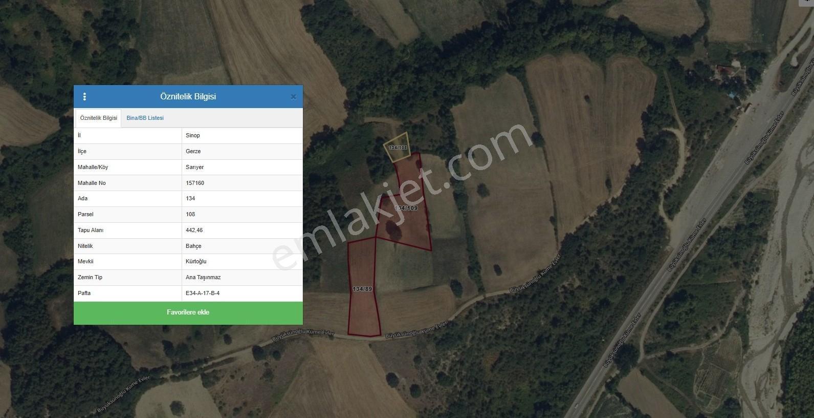 Remax Parladan Sinop Gerzede Satılık Tarla - Görsel 14